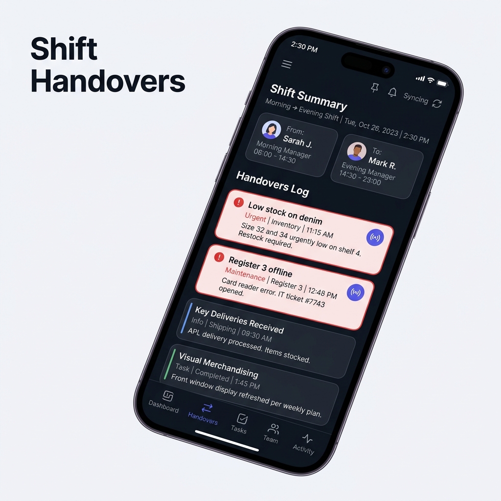 Shift Handovers